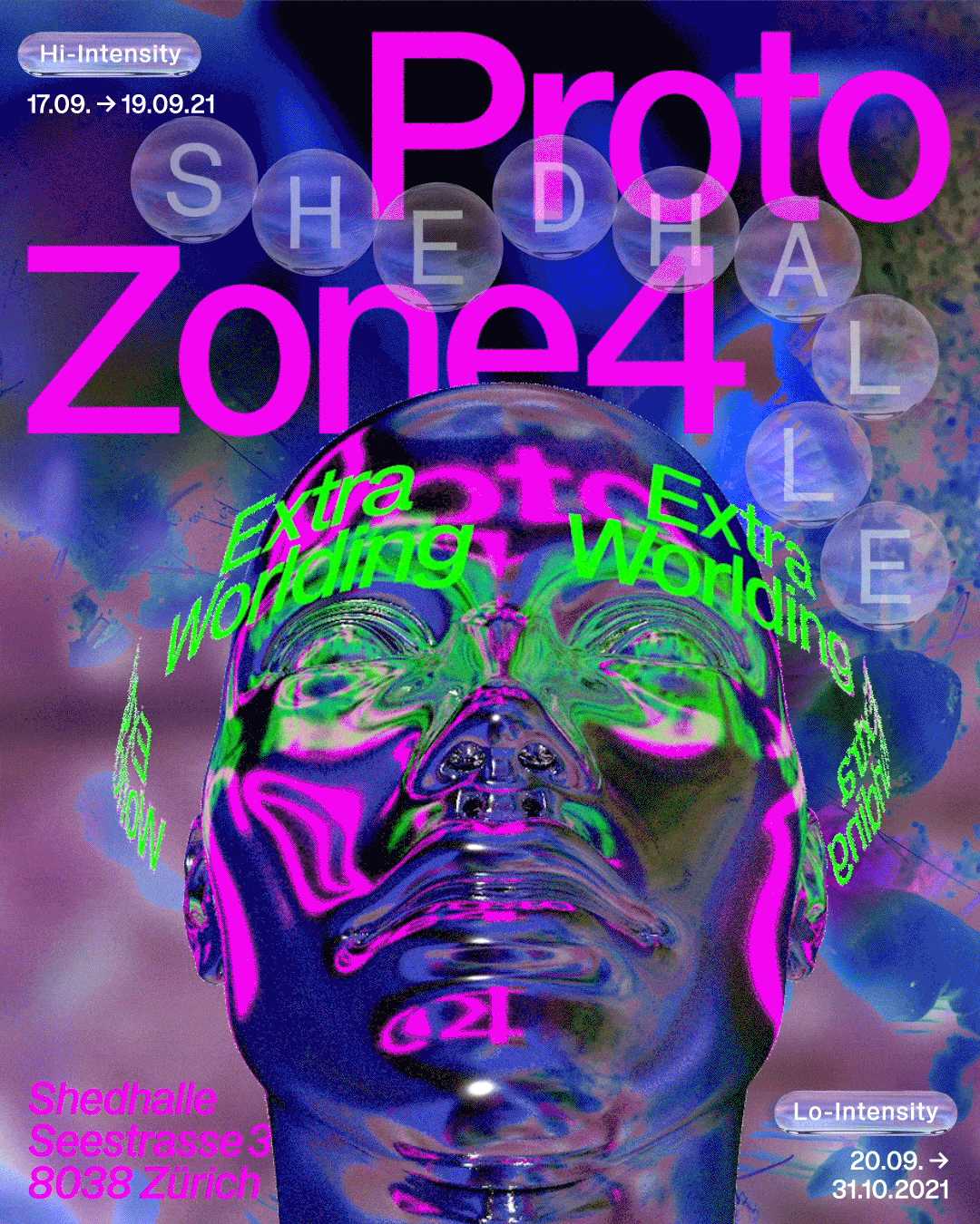 Shedhalle – Protozone4 Extra Worlding: Hi-Intensity & ZURICH ART WEEKEND